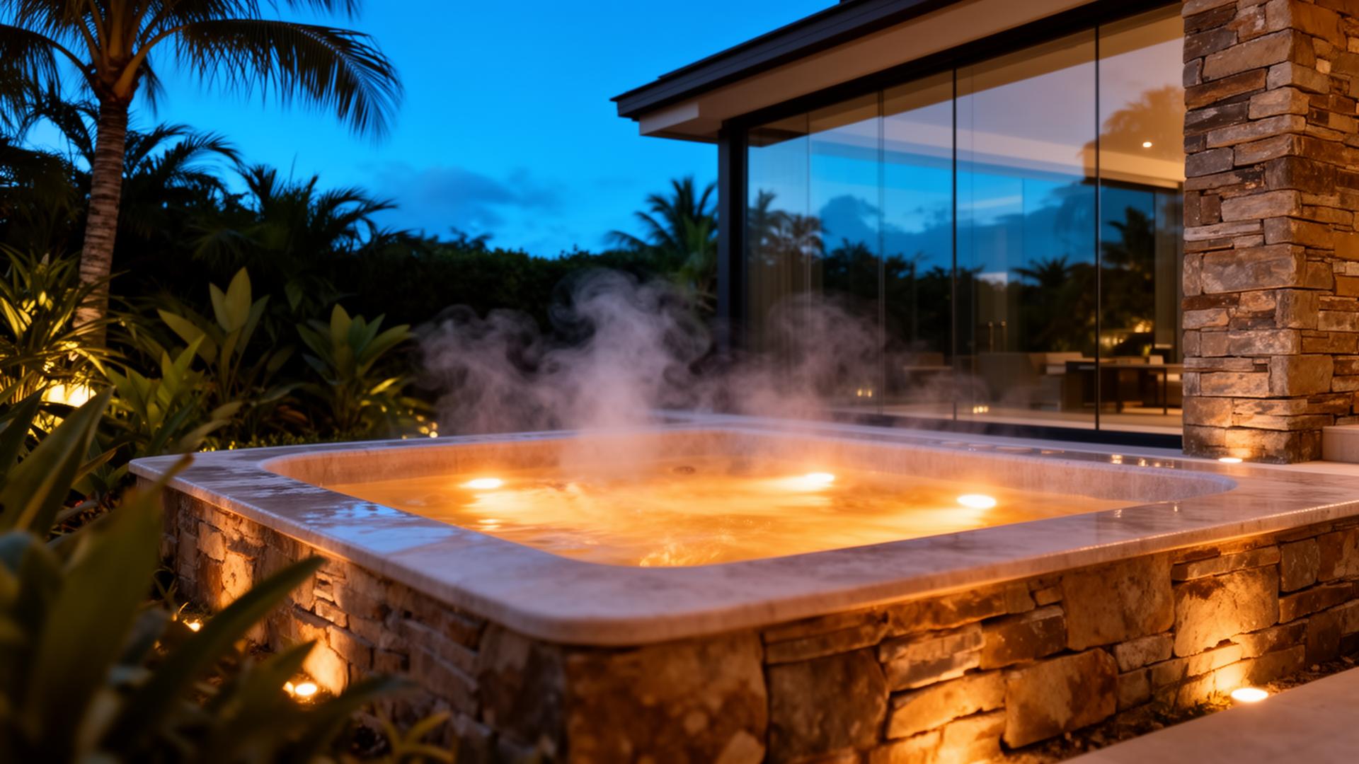 Luxury jacuzzi experience